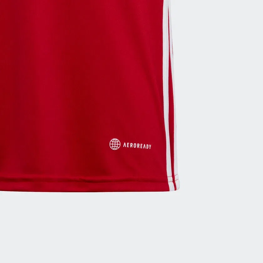 Детская футболка для мальчиков с влагоотводящей технологией adidas Tabela 23 Jersey, Team Light Grey / White — фото 3