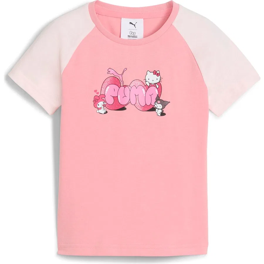 Детская футболка с длинным рукавом Puma x Hello Kitty & Friends, Розовый — фото 4