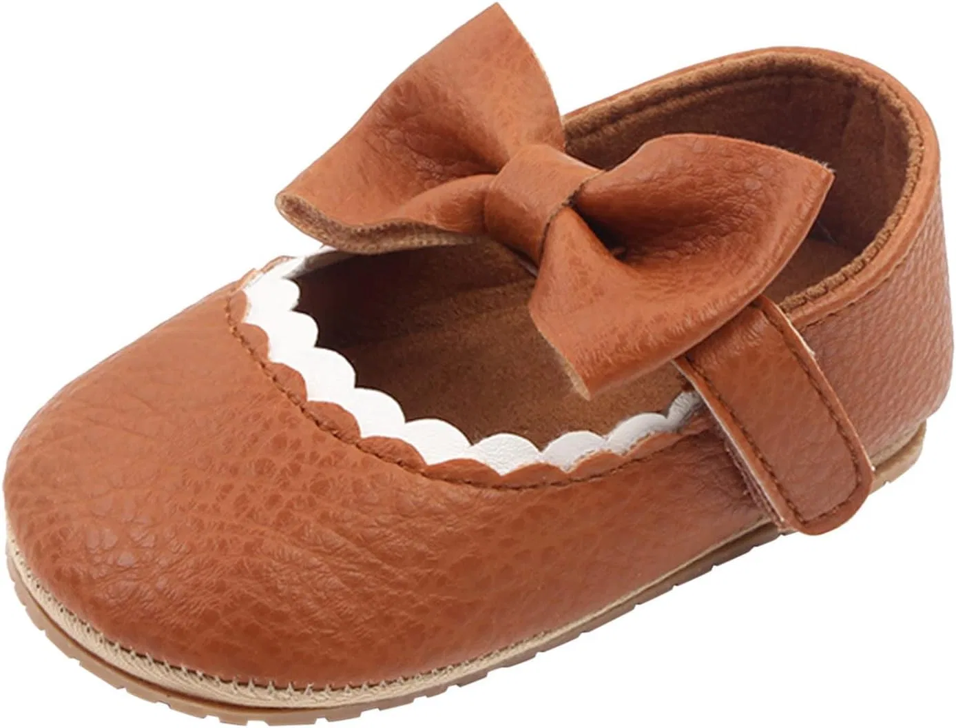 Детские туфли Мэри Джейн для девочек с бантом Princess Bowknot, Brown