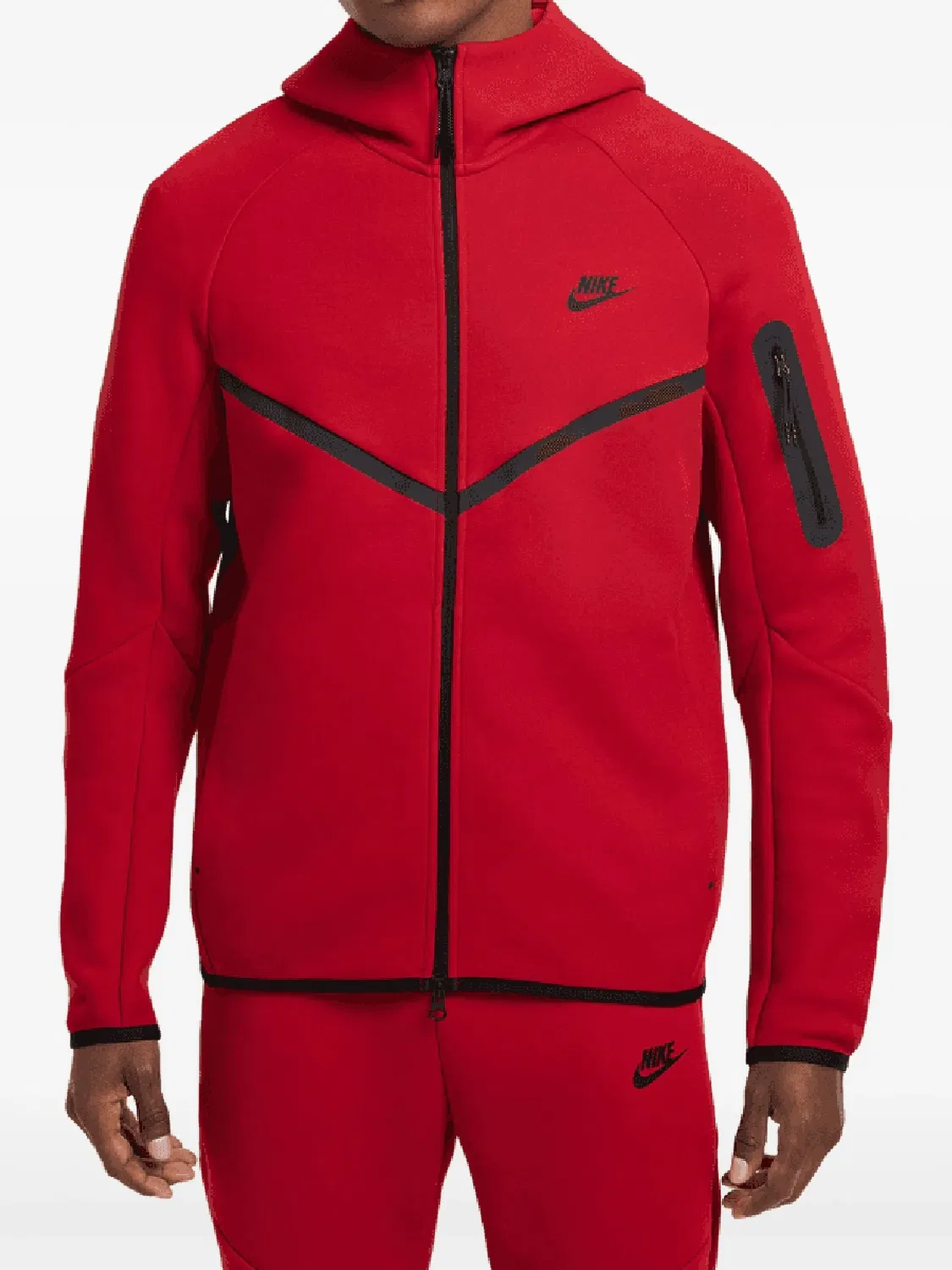 Куртка Sportswear Tech Fleece Windrunner Gym Red/Black Nike, красный