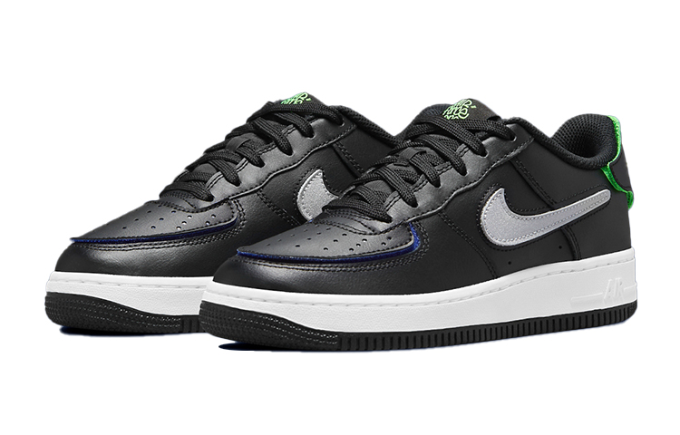 Кроссовки Nike Air Force 1/1 Low, черный/серебристый — фото 3