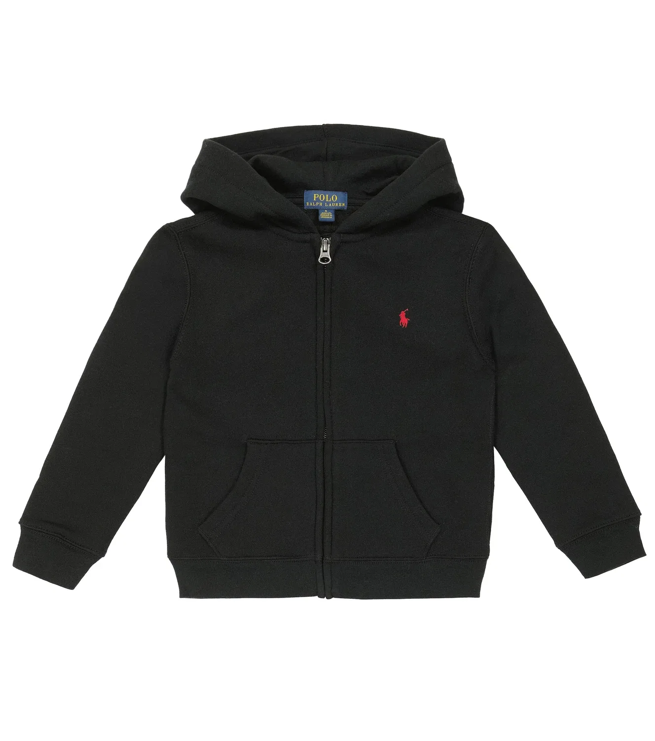 Худи на молнии Polo Ralph Lauren Kids, черный