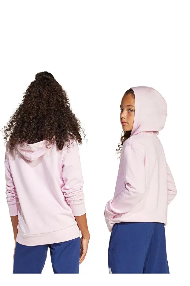 Детское худи для девочек хлопковое Adidas, Pink — фото 2