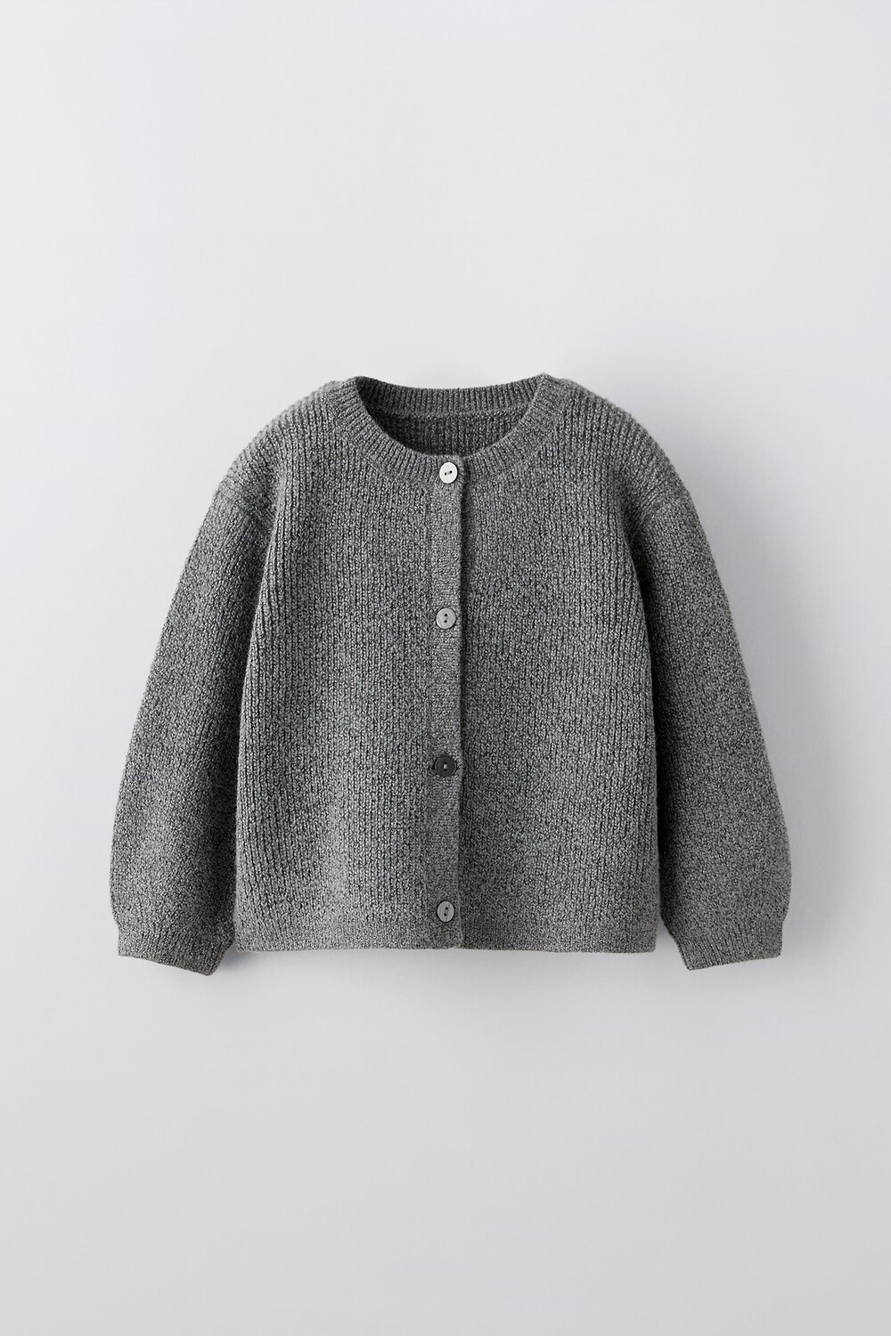 

Вязаный кардиган ZARA, серый мергель