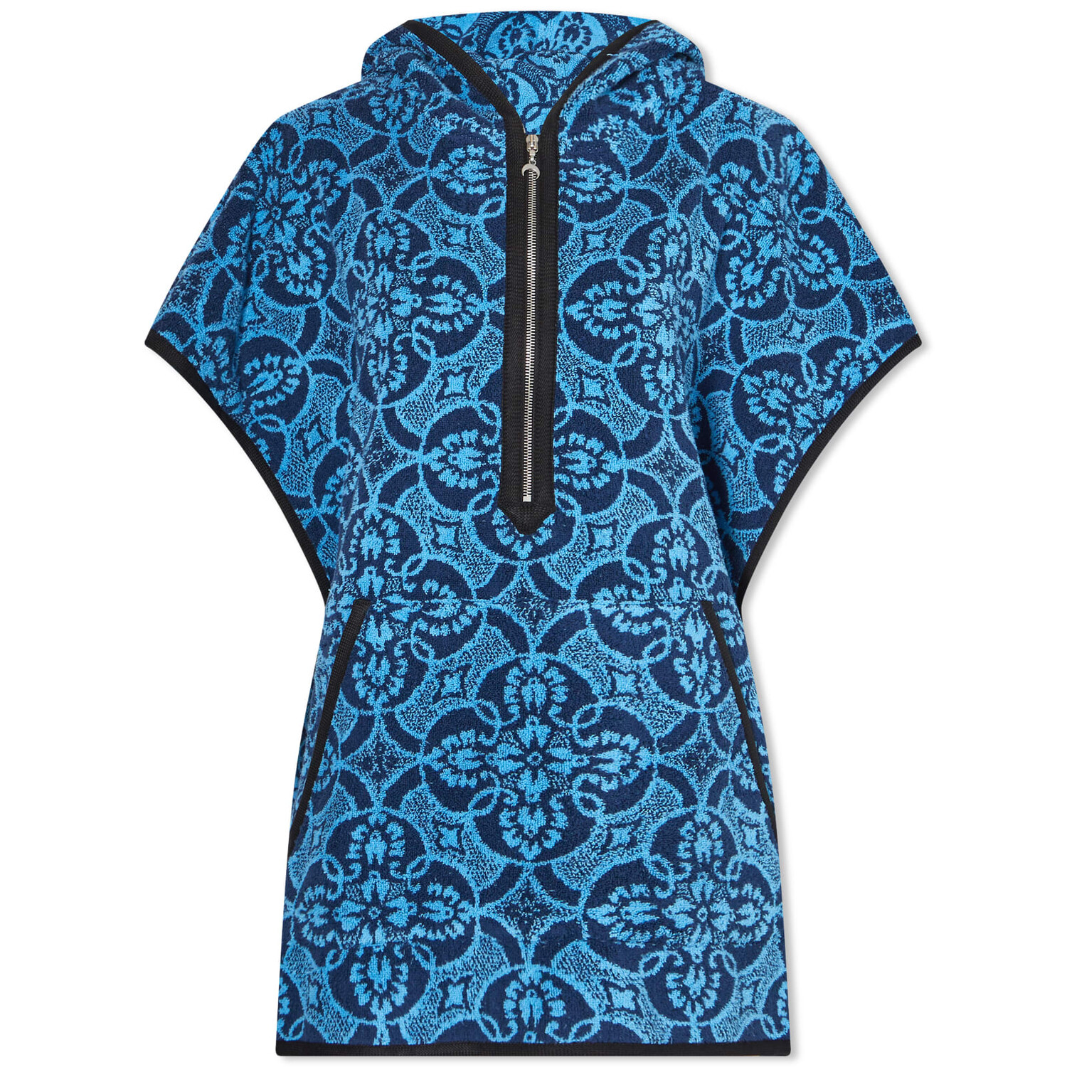 

Топ Marine Serre Oriental Towels Poncho, синий/черный