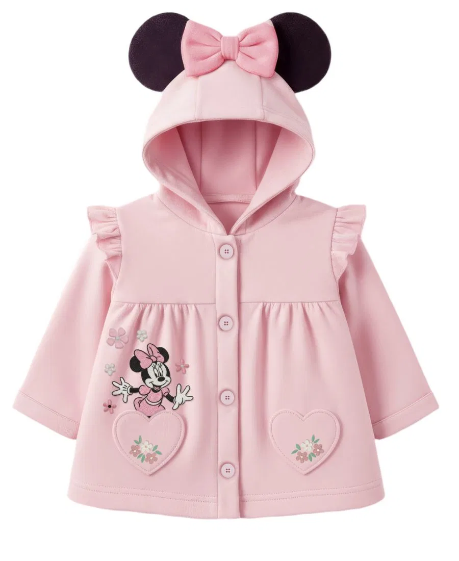 Комплект из 4 предметов Minnie Mouse с курткой, боди и штанами Disney, Pink — фото 2
