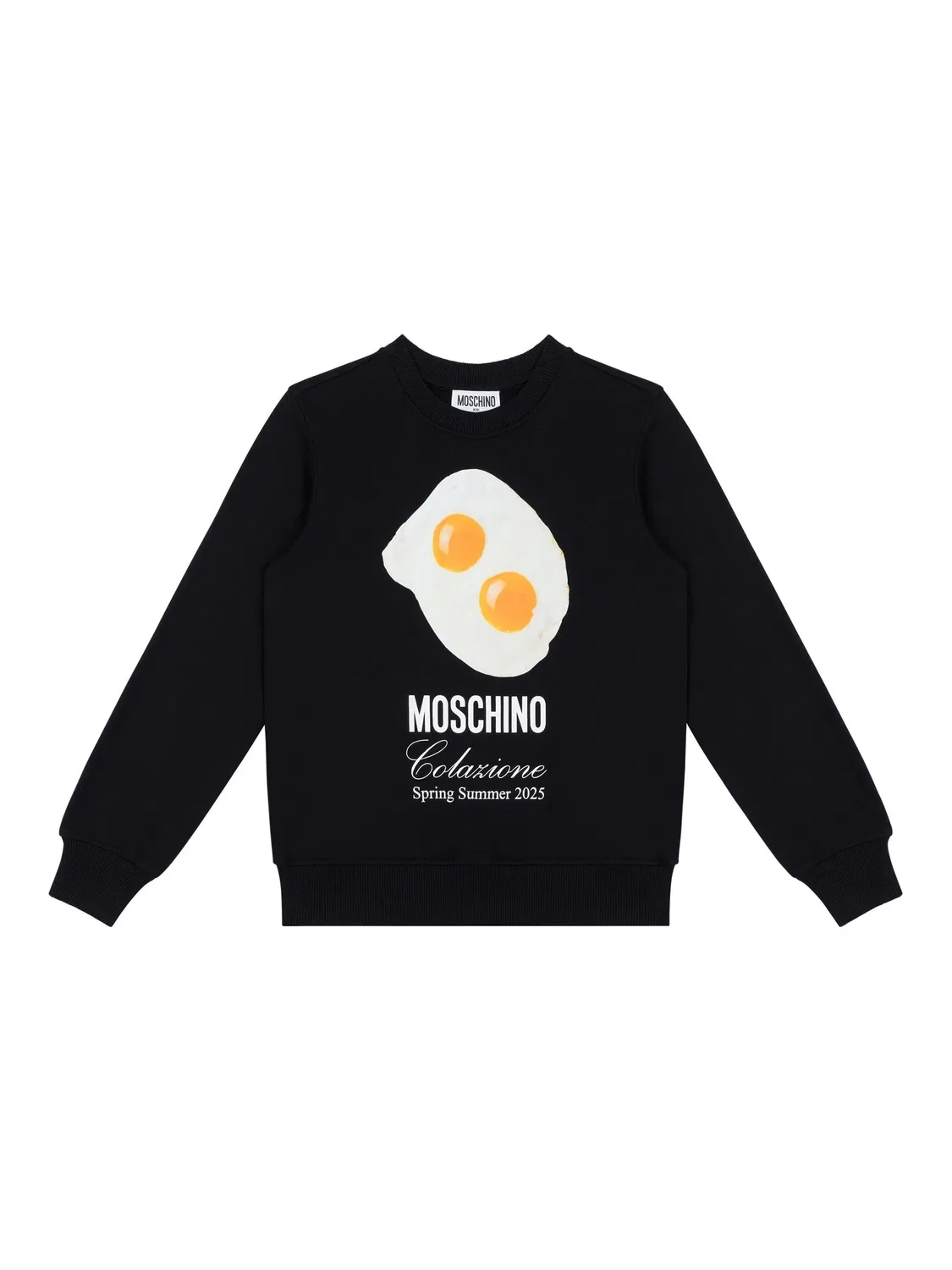 Moschino Худи из 100% хлопка черного цвета
