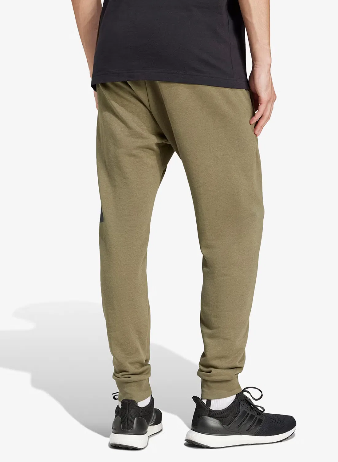 Джоггеры из футера с большим логотипом Big logo french terry joggers Adidas, черный — фото 2