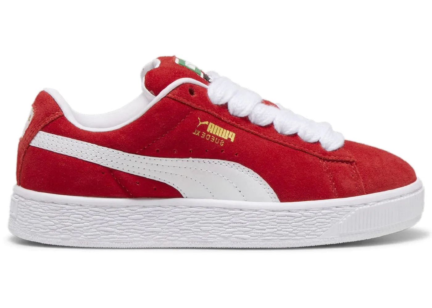 Детские кроссовки для мальчиков и девочек с замшевым верхом Puma Suede XL, For All Time Red/White
