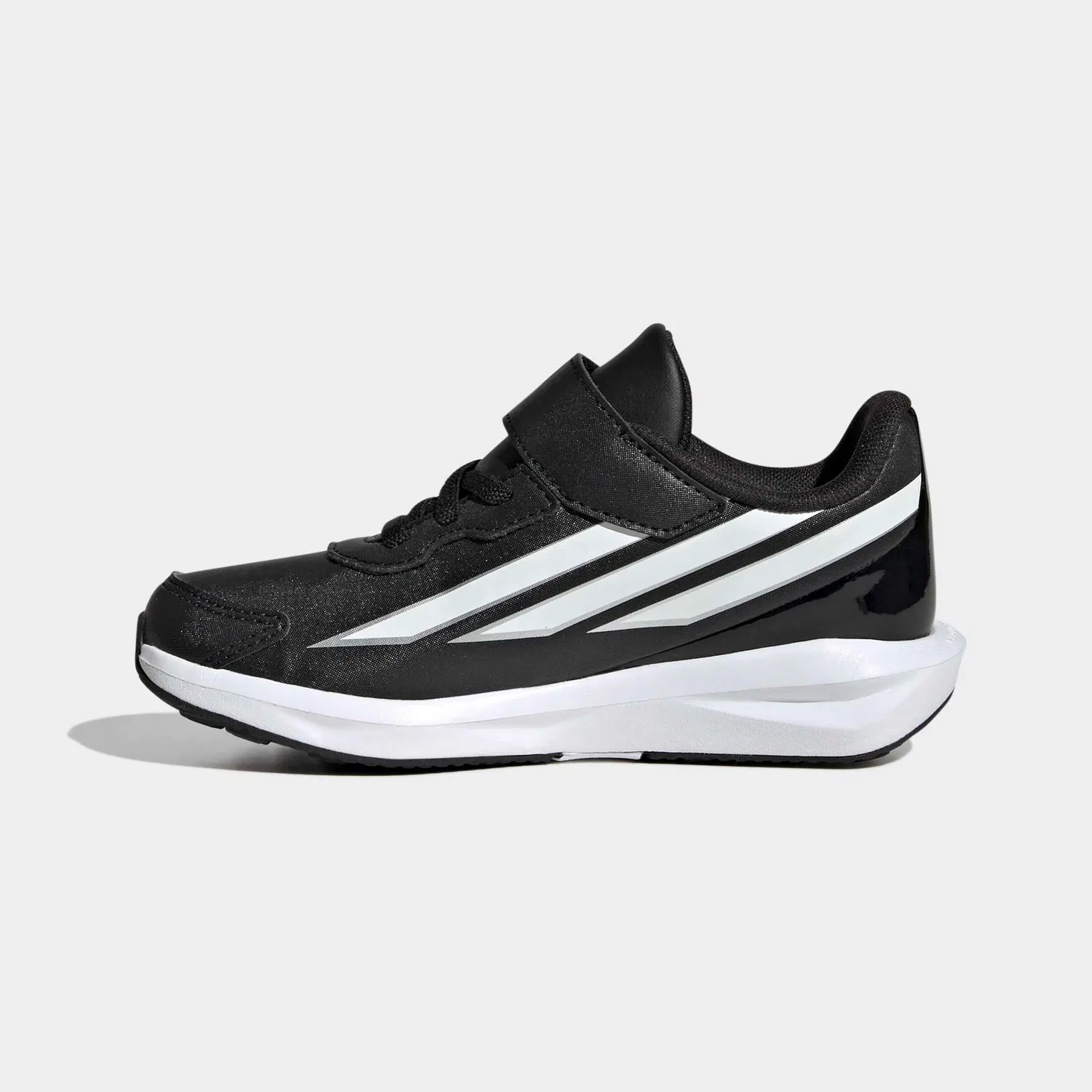 Детские кроссовки с Cloudfoam амортизацией Faito Kids Adidas Sportswear, Core Black/White/Silver Metallic — фото 3