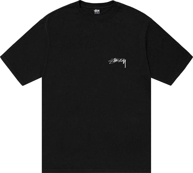 

Футболка Stussy 100% Pigment Dyed Tee 'Black', черный