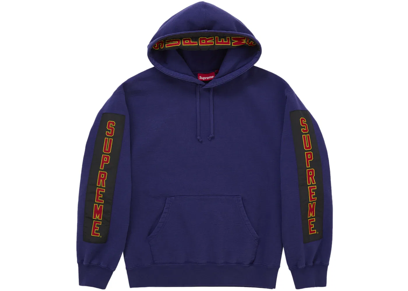Мужской худи с вязаными патчами Supreme Sweatshirt, Royal