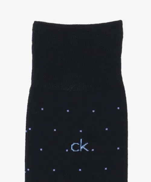 Мужские носки с принтом в горошек Calvin Klein, Черный — фото 3
