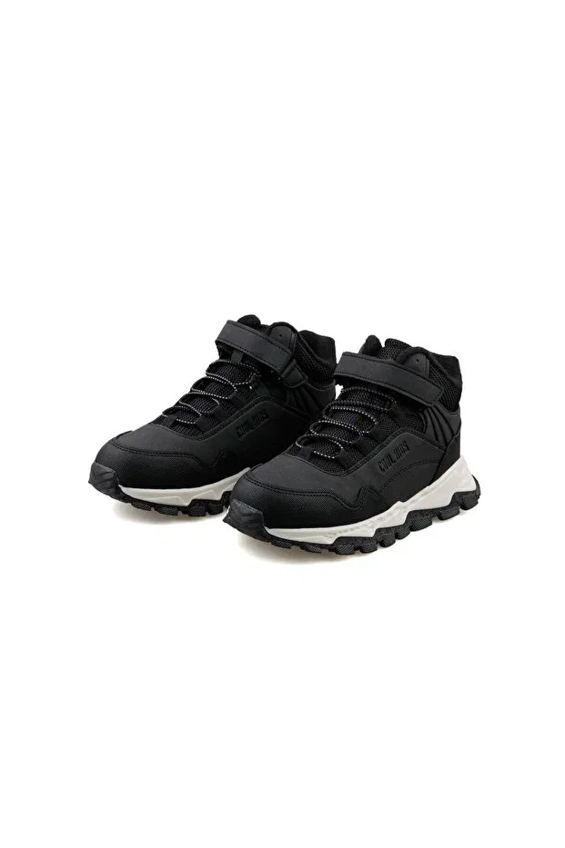 Детские ботинки для девочек с узором Doruk boots flt black children's daily boots doruk-bot-flt-black Generic Brands, Black — фото 3