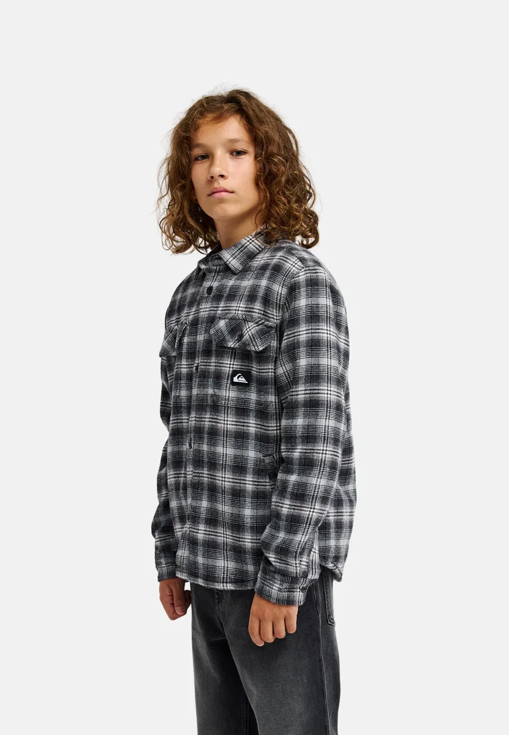 Юнген 8-16 одежда|топы - легкая куртка Quiksilver, Anthracite — фото 4