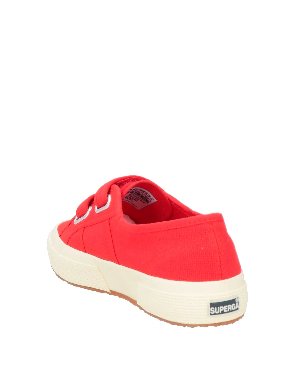 Детские кроссовки для девочек на липучках Superga, красный — фото 3