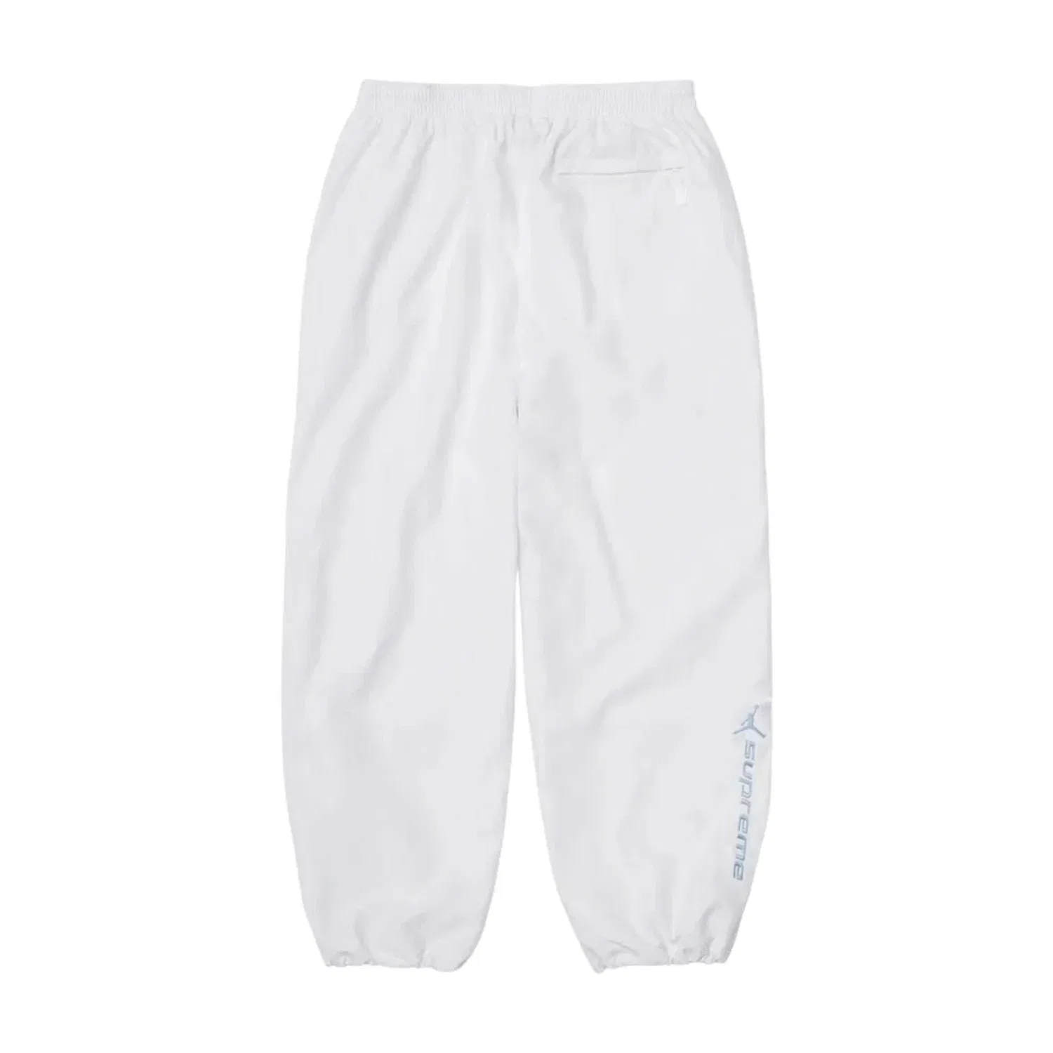 Мужские спортивные брюки с принтом Supreme x Jordan SS26 Track Pants, белый — фото 2