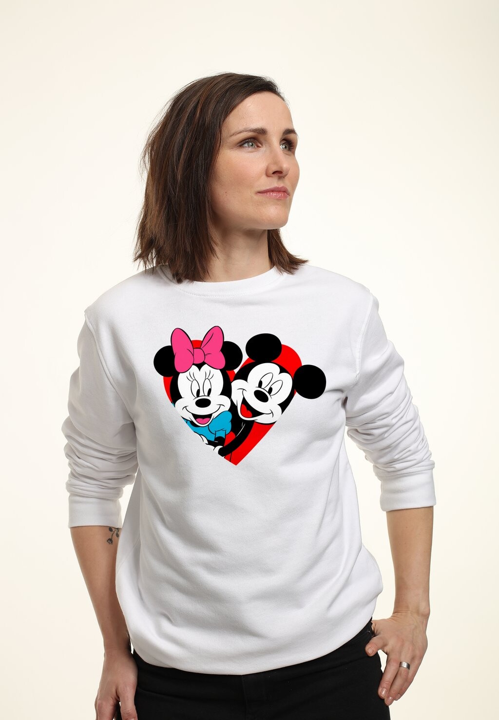 

Толстовка MICKEY MOUSE MICKEY MINNIE HEART Disney, белый