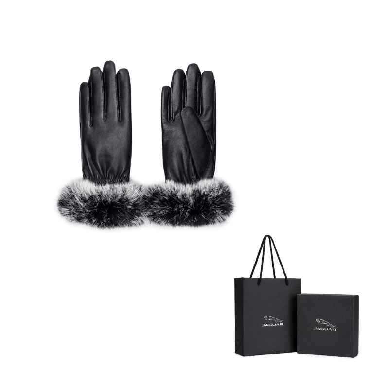 

JAGUAR Женские перчатки из овчины, Black