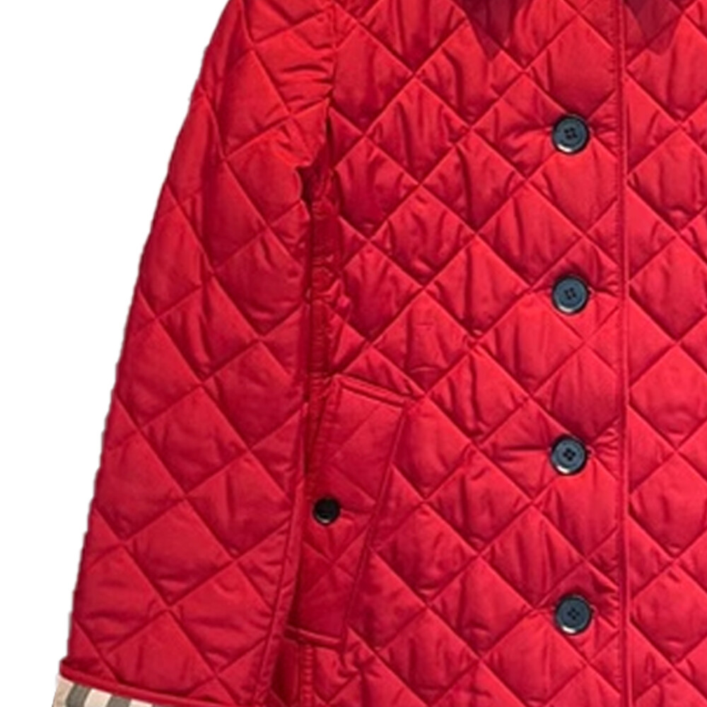 Burberry Женская стеганая куртка, цвет Red — фото 3