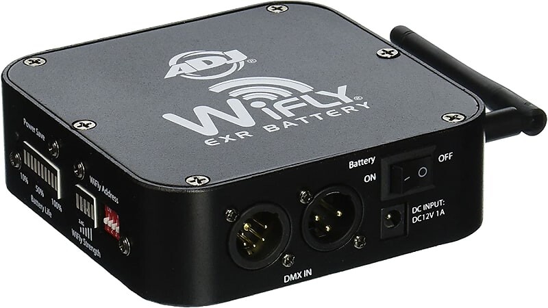 

Беспроводной трансивер с батареей American DJ WIF013 WiFLY EXR WIF013 WiFLY EXR Battery Wireless Transceiver