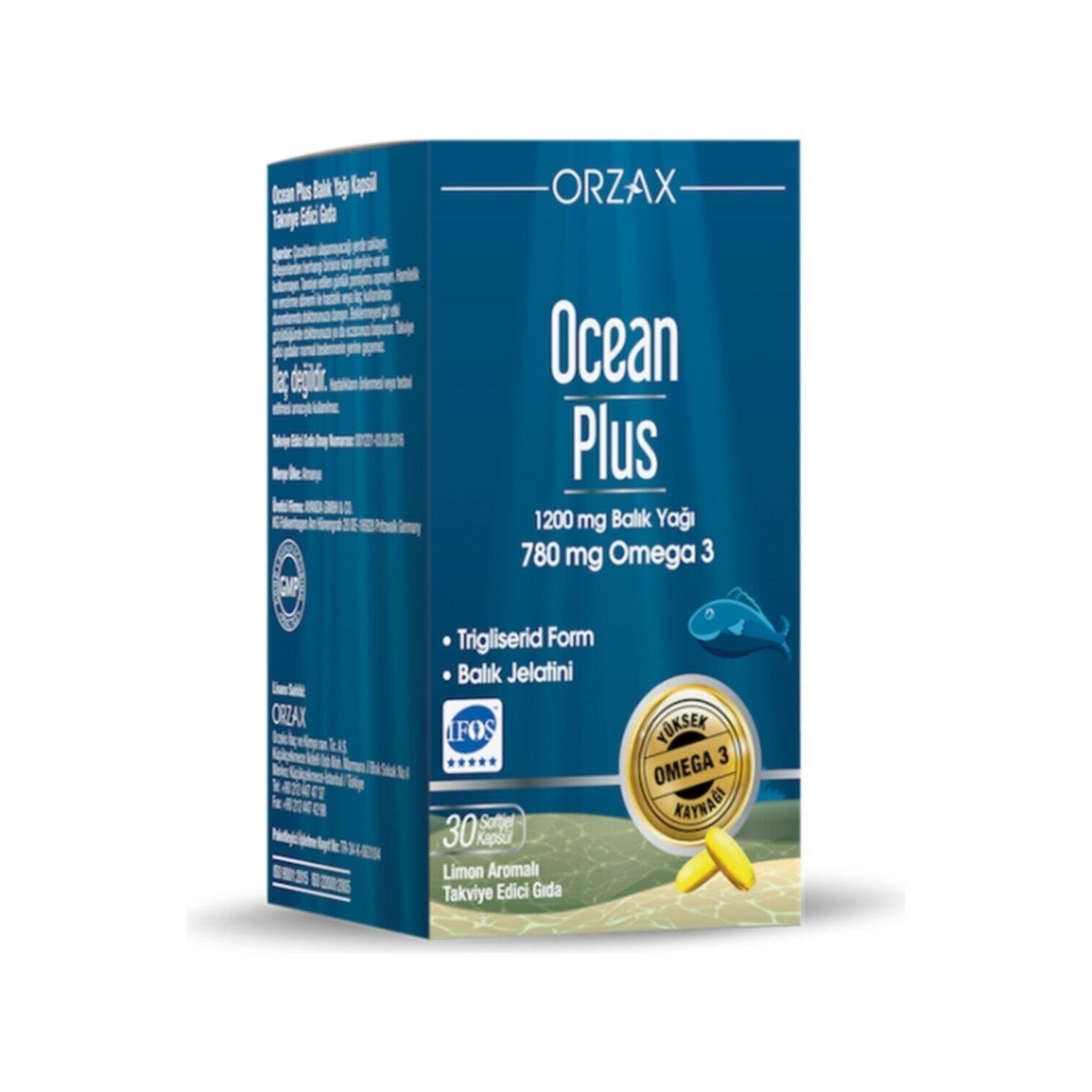 

Омега-3 Plus Orzax Ocean 1200 мг, 30 капсул