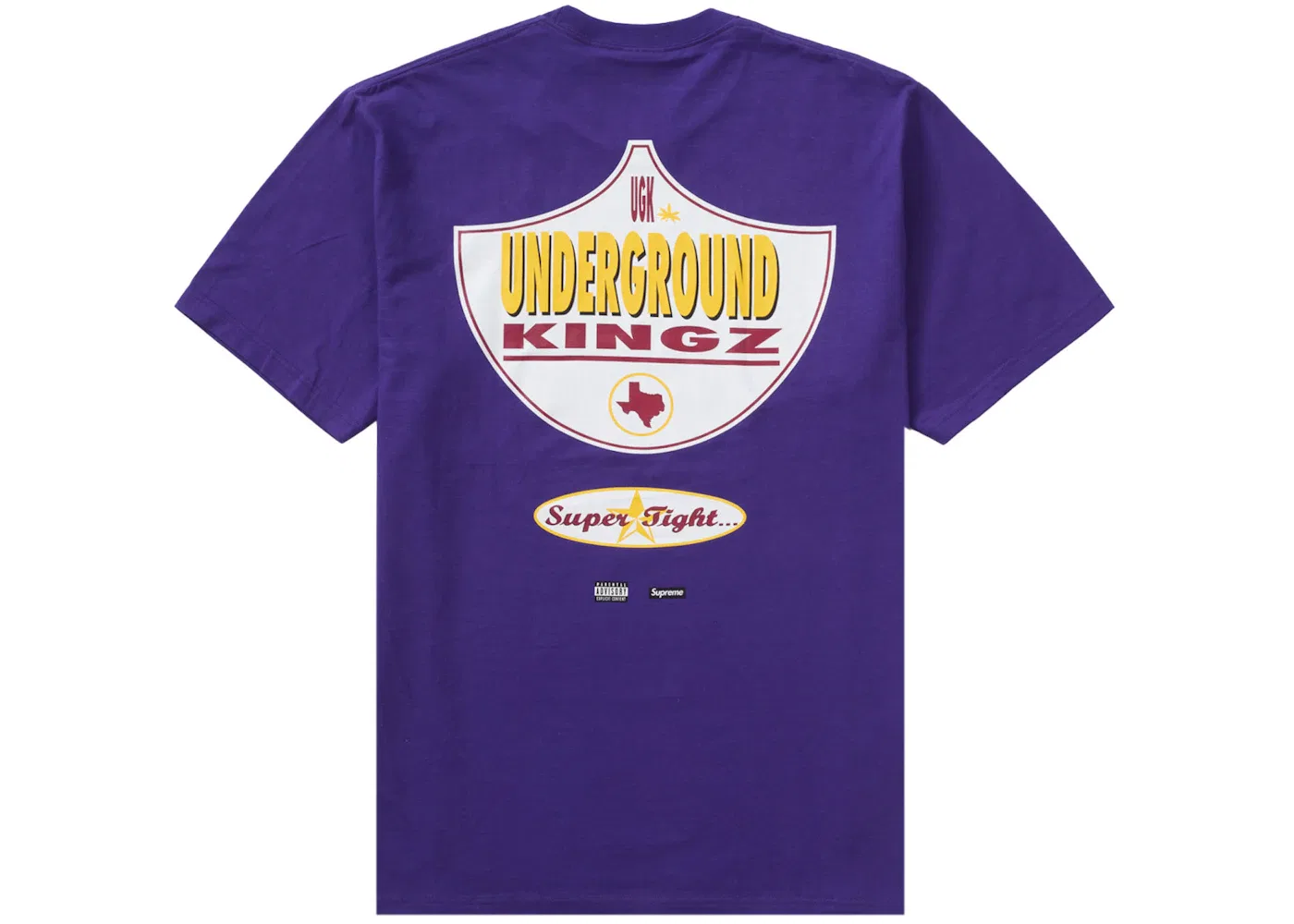 Мужская футболка с принтом UGK Super Tight Tee Supreme, Purple