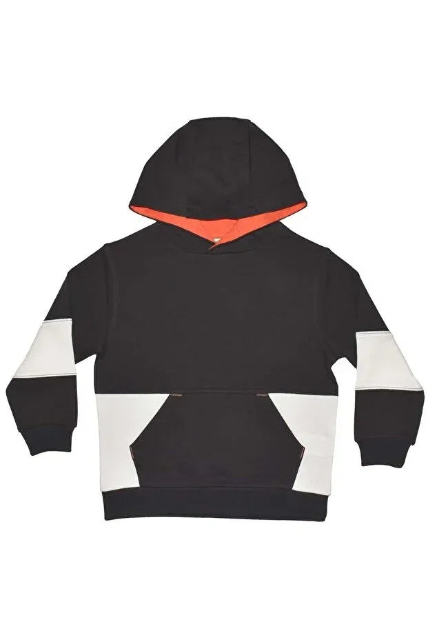 Детское худи для девочек с принтом Gamer kids anthracite hooded sweatshirt Organickid, Anthracite