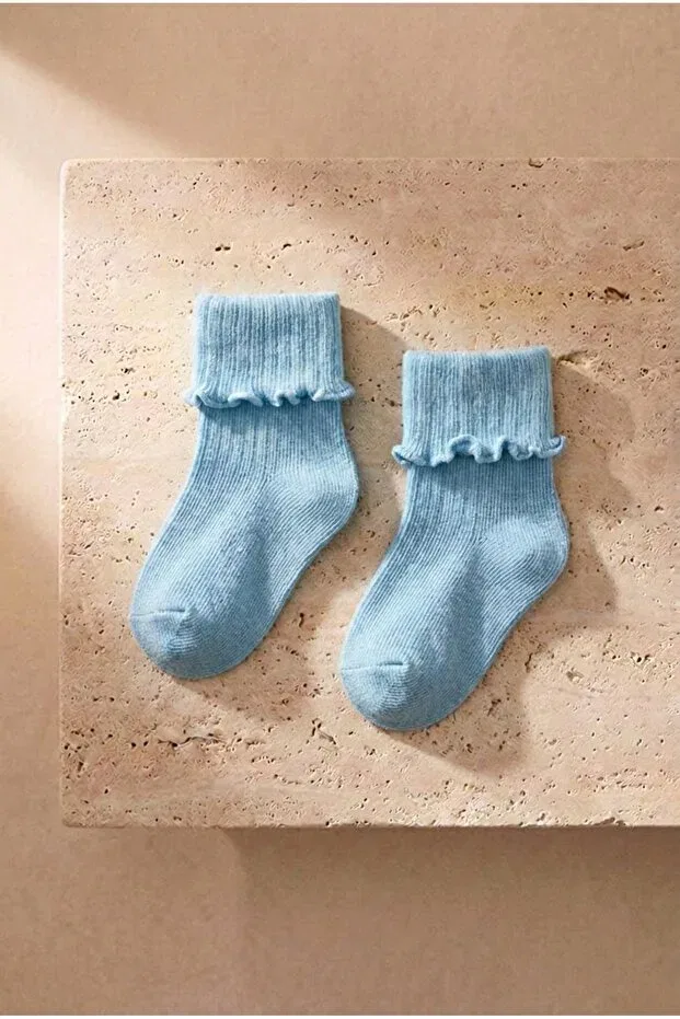 Детские носки для девочек полосатые 5 штук Katia&Bony, Multicolored — фото 3