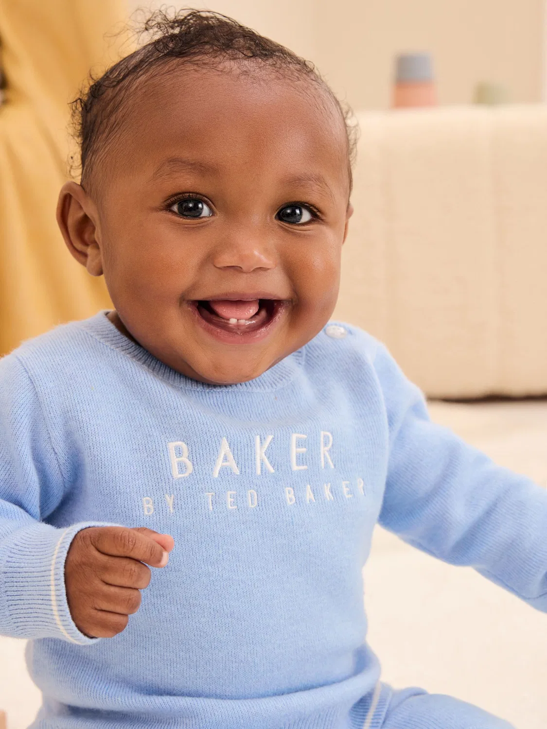 Комплект из джемпера и джоггеров, вязаный Baker by Ted Baker, синий — фото 3