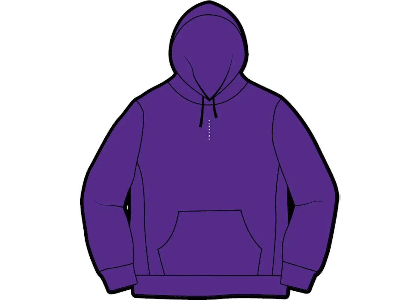 Мужская худи с капюшоном с логотипом Supreme, Purple