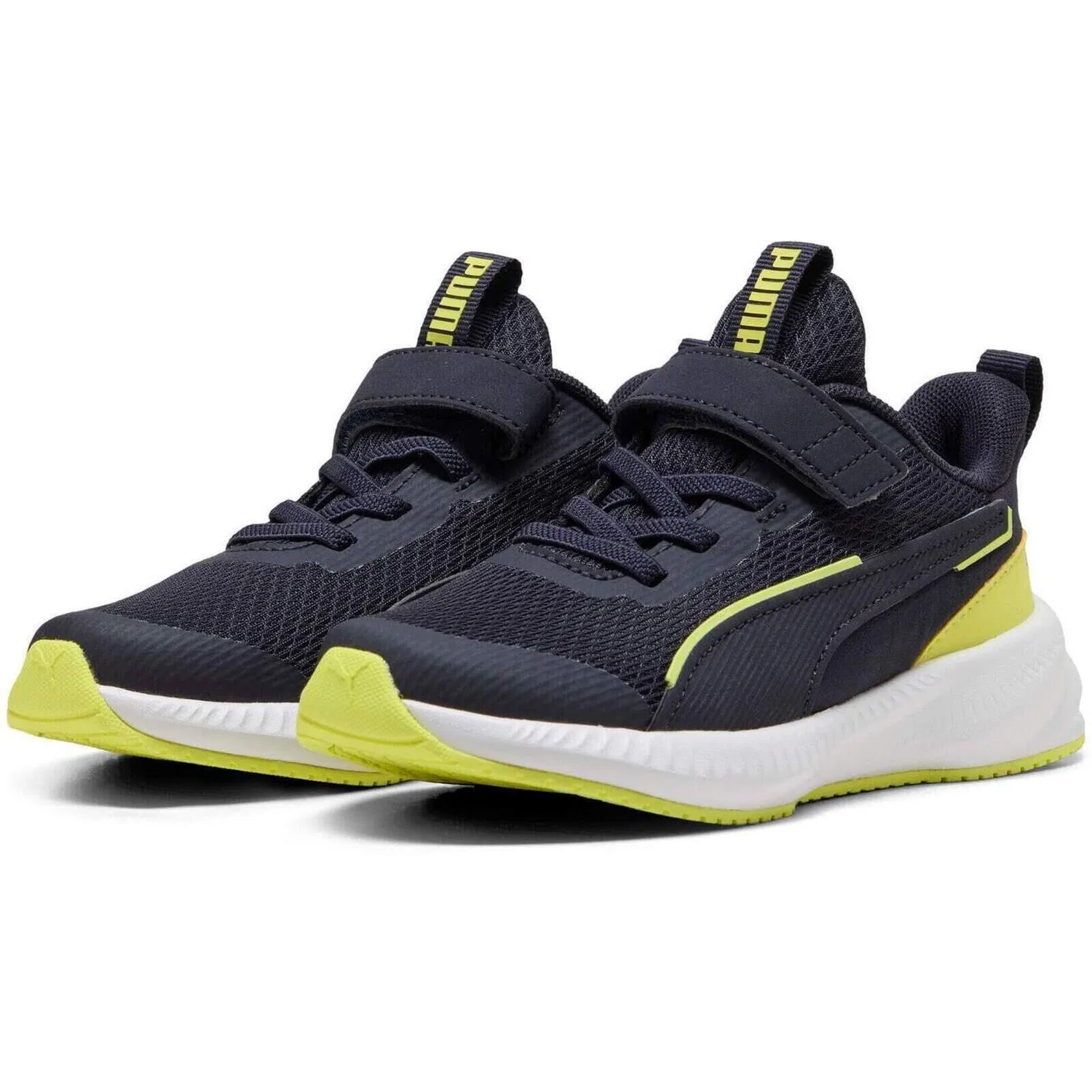Детские кроссовки Puma Flyer 3 Ac Ps, Dunkelblau Schwarz — фото 3