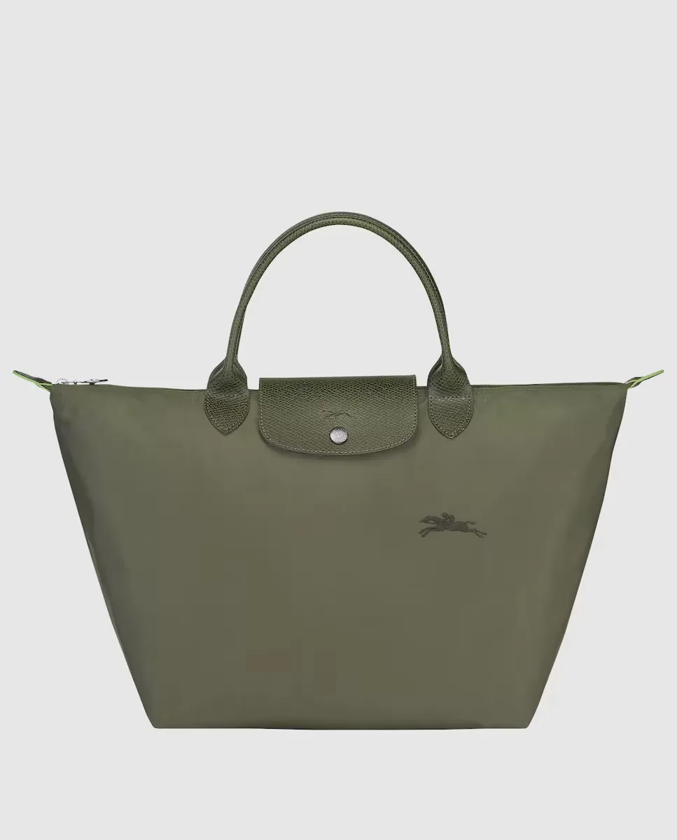 

Зеленая сумка Le Pliage с застежкой-молнией Longchamp, зеленый
