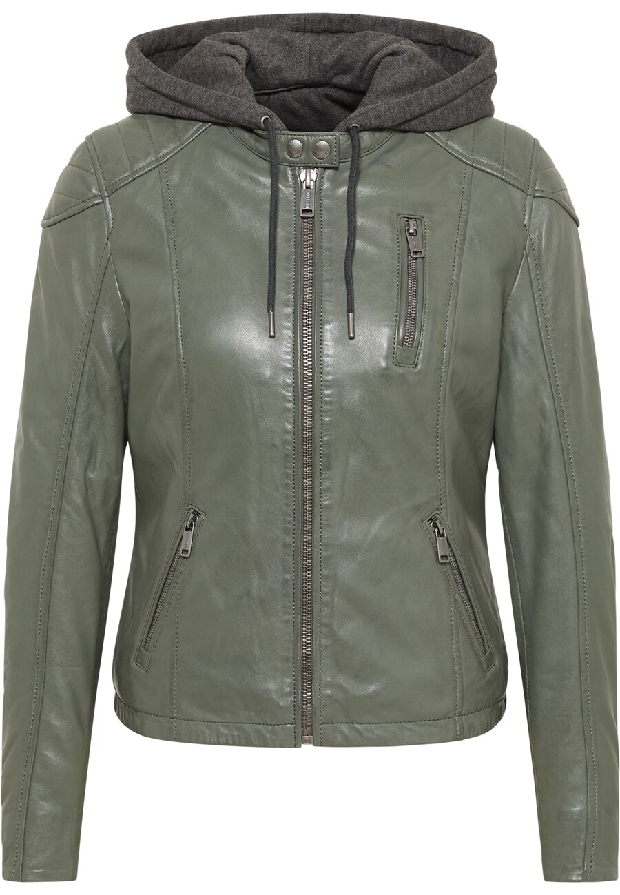 

Кожаная куртка MUSTANG Between-Season Jacket, зеленый