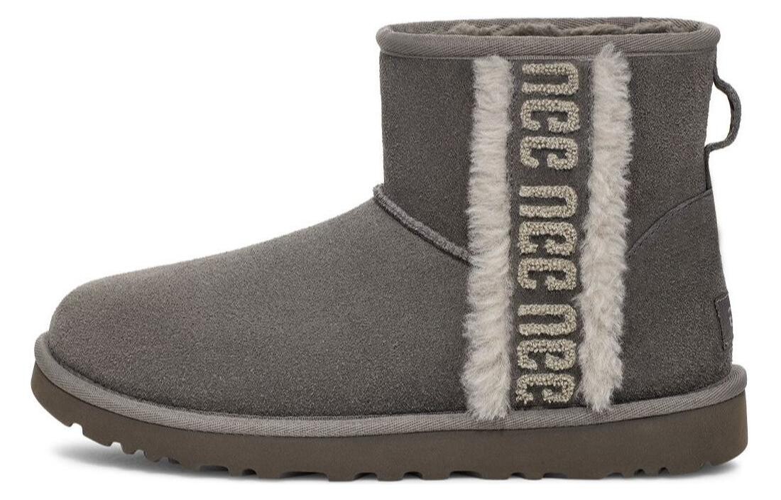 Ботинки зимние UGG Classic Mini женские, серый