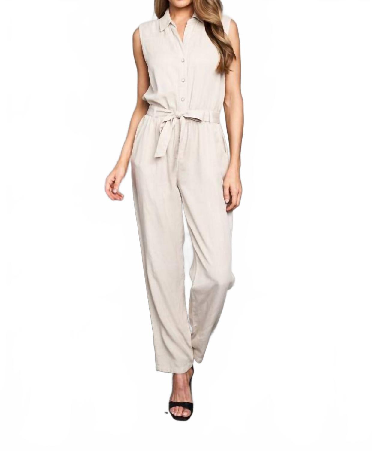 

Женский комбинезон из утолщенной ткани цвета хаки PAPARAZZI