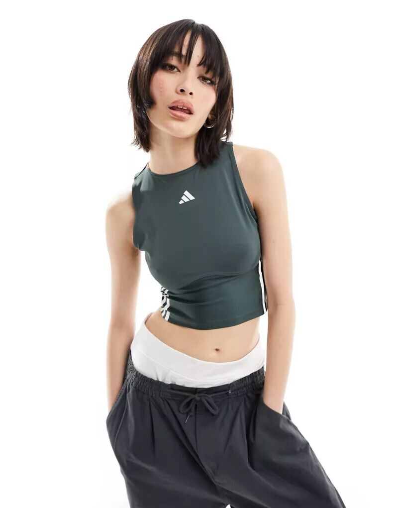 

Зеленая майка adidas Training Hyperglam adidas performance