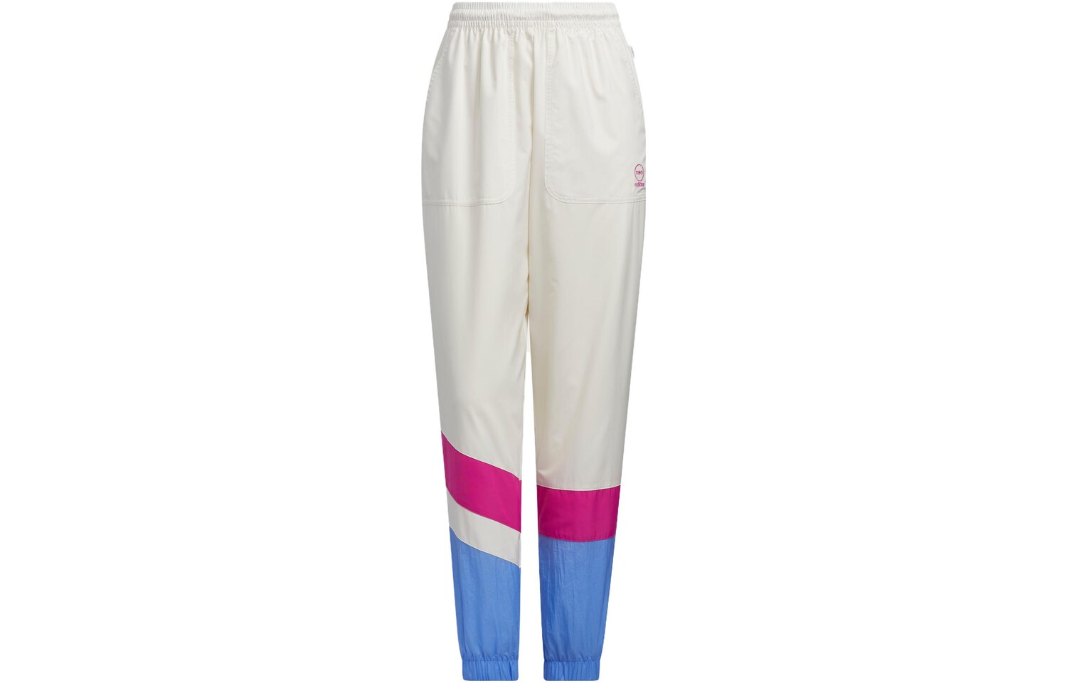 

Трикотажные спортивные штаны женские розовые/белые Adidas