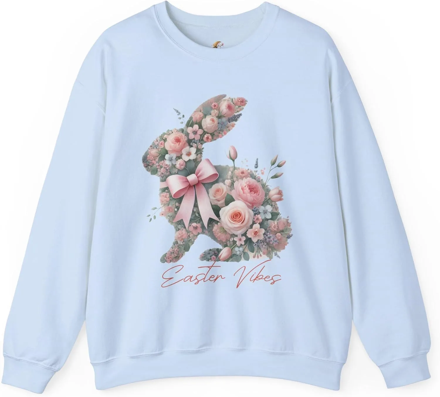 

Футболка с принтом Floral Bunny, Unisex Crewneck