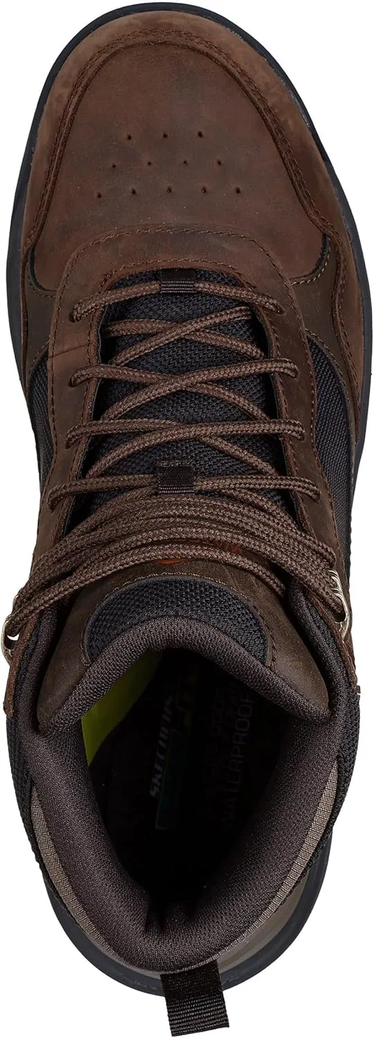 Мужские ботильоны Skechers Cambert Harlan, Cocoa Leather Mesh — фото 2
