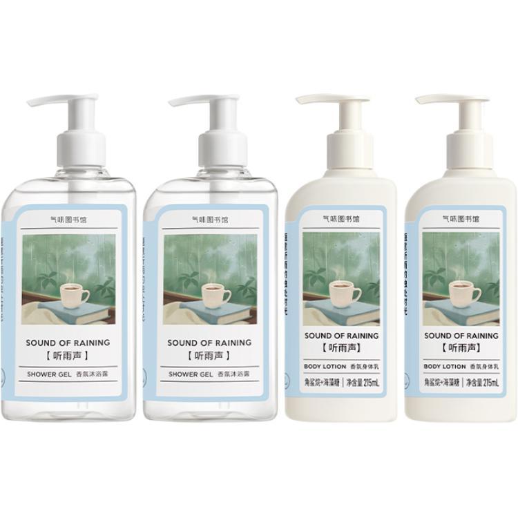 

Набор для увлажняющего ухода с ароматом ароматизированный лосьон для тела 215мл+гель для душа 295мл SCENT LIBRARY