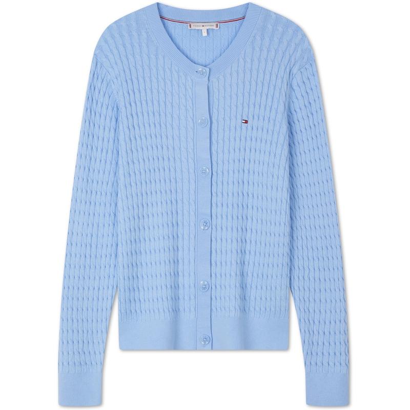 Кардиган с круглым вырезом и косами Tommy Hilfiger, красный xlg — фото 3