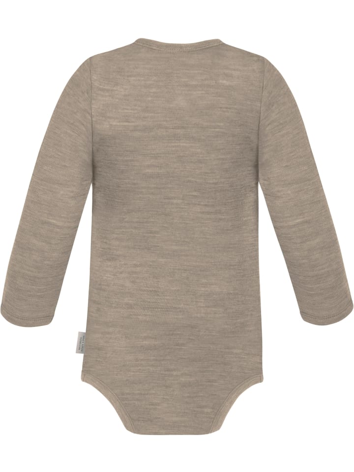 Normani Outdoor Sports Детский боди с длинными рукавами из мериносовой шерсти, цвет Окленд, бежевый — фото 2