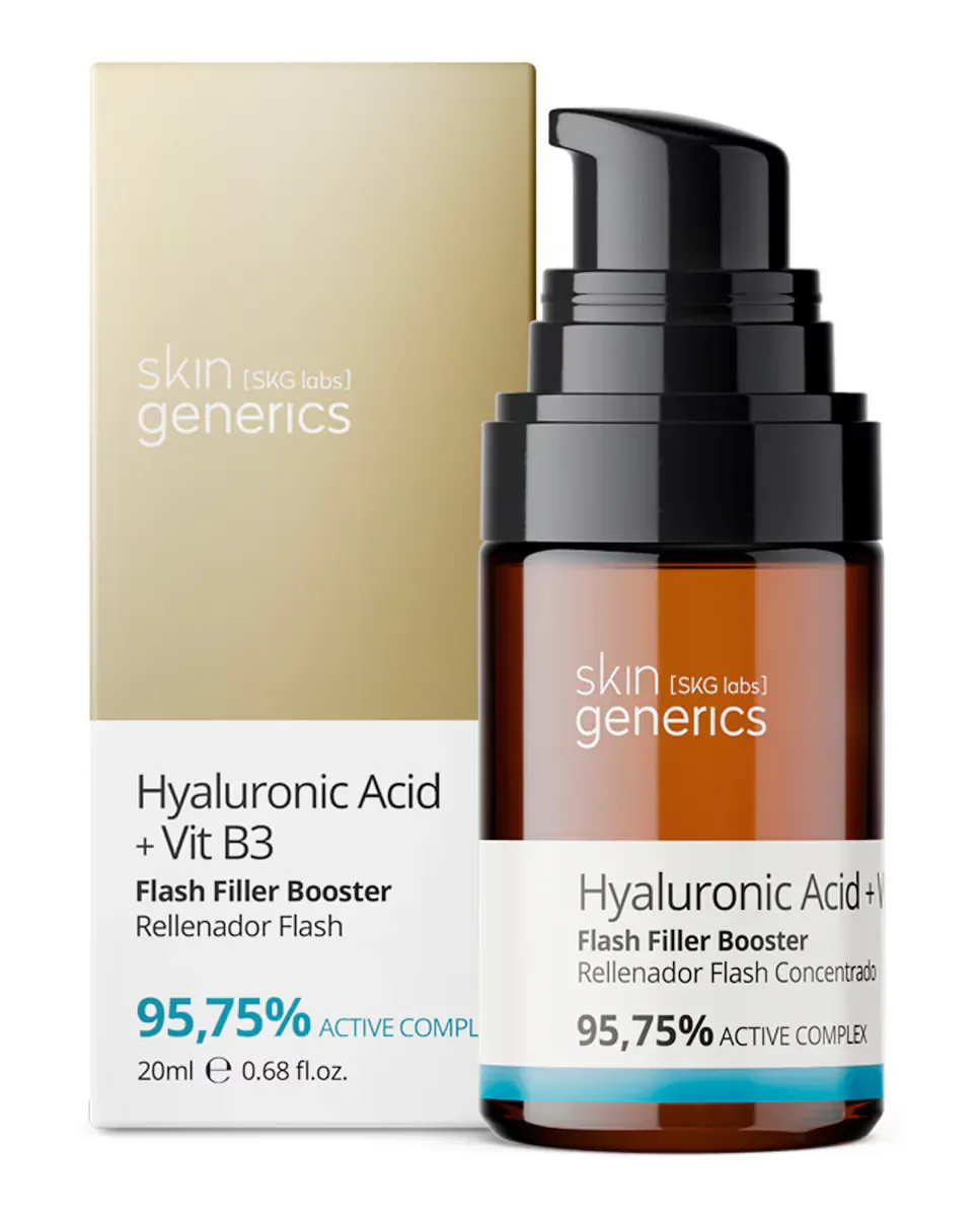 Бустер Skin Generics — Для лица с гиалуроновой кислотой + витамин B3 Flash Filler Hyaluronic Booster, 20 мл — фото 2