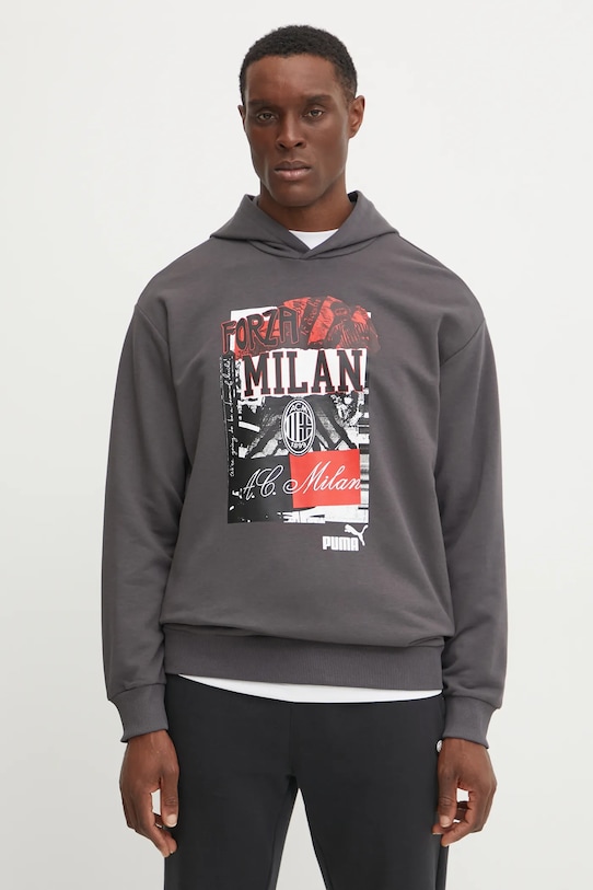 

Хлопковая толстовка Puma, серый