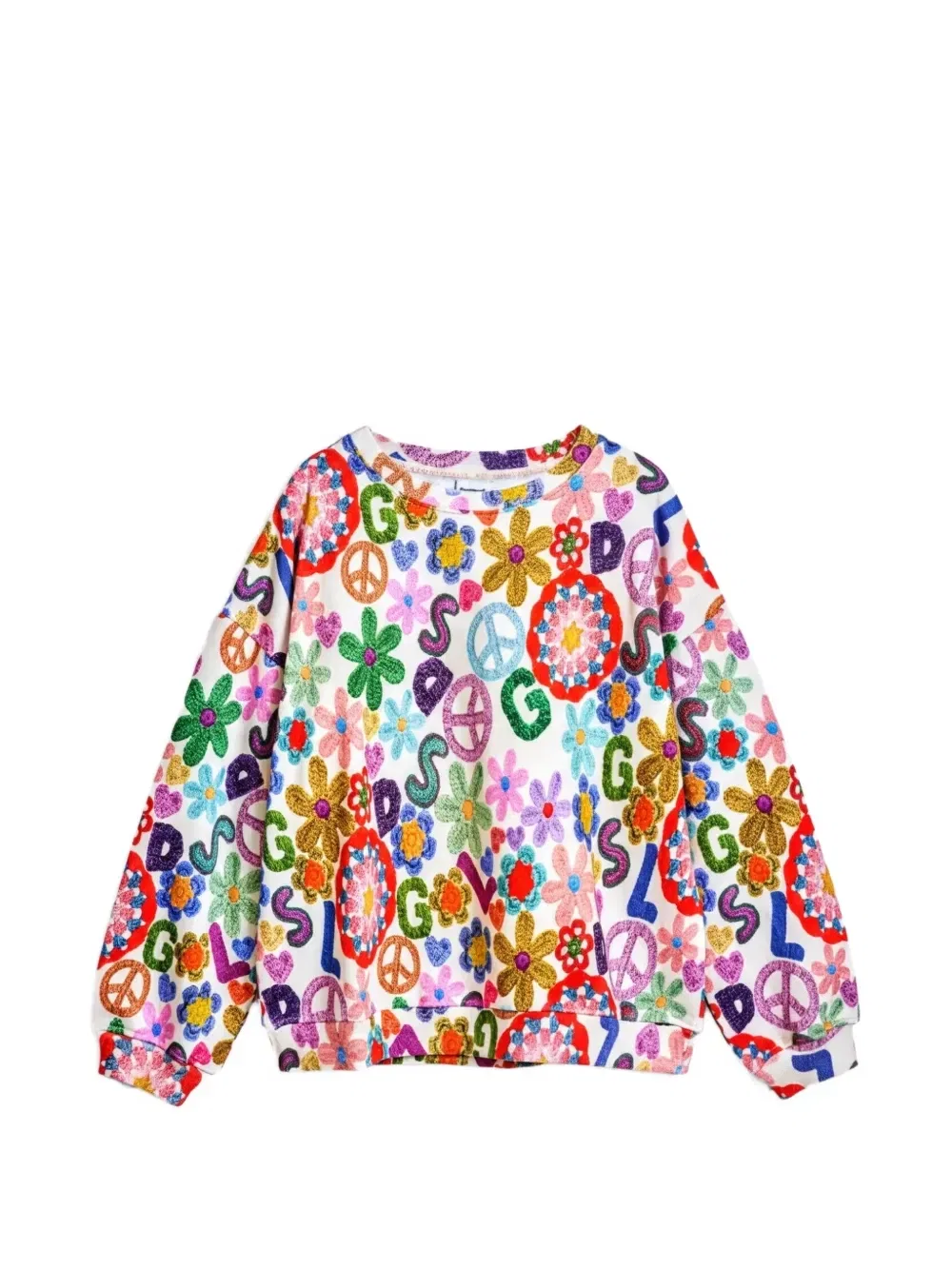 Толстовка с цветочной вышивкой Desigual, белый
