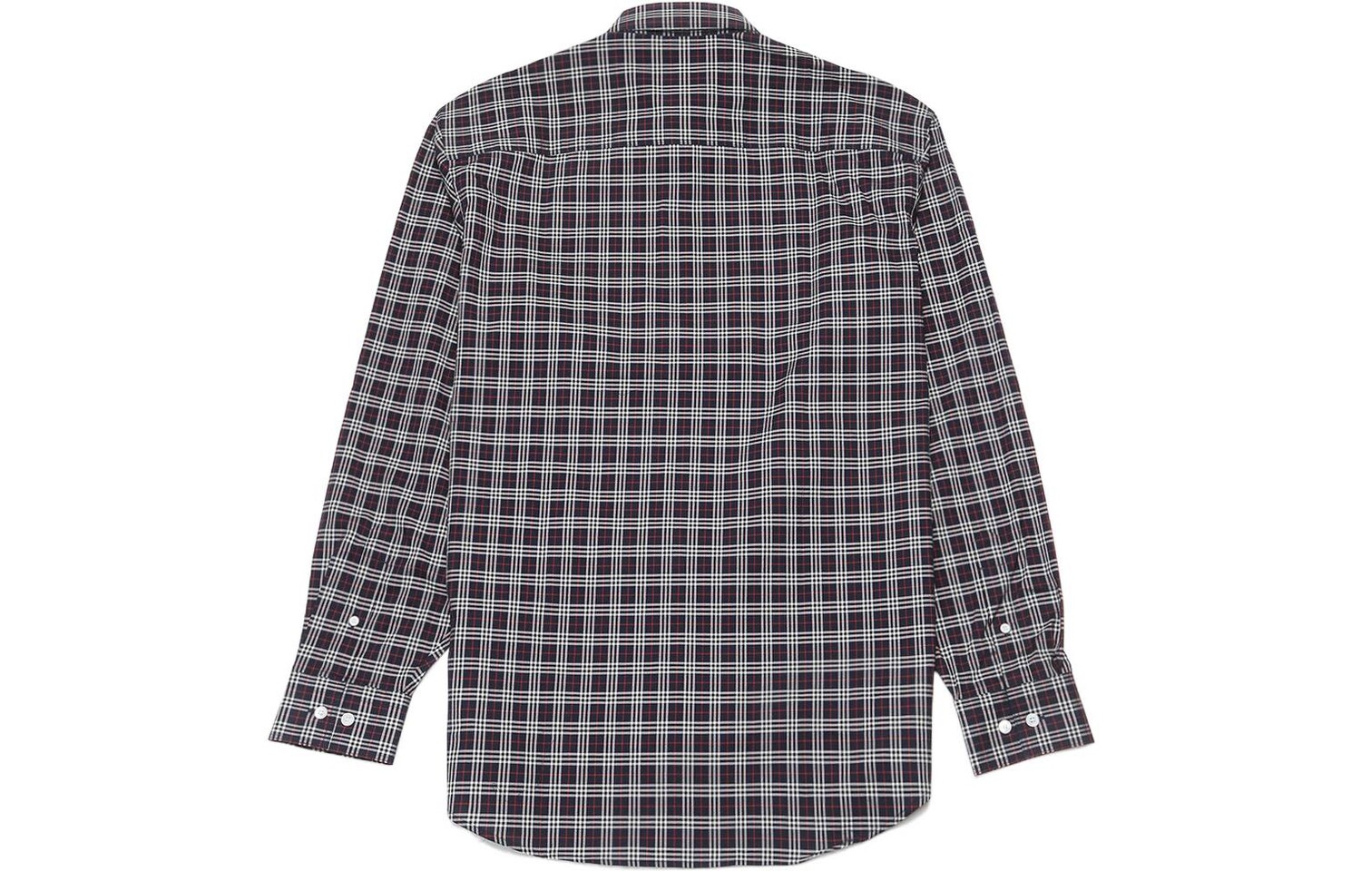 Рубашка из хлопка Burberry, клетка, темно-синий — фото 2
