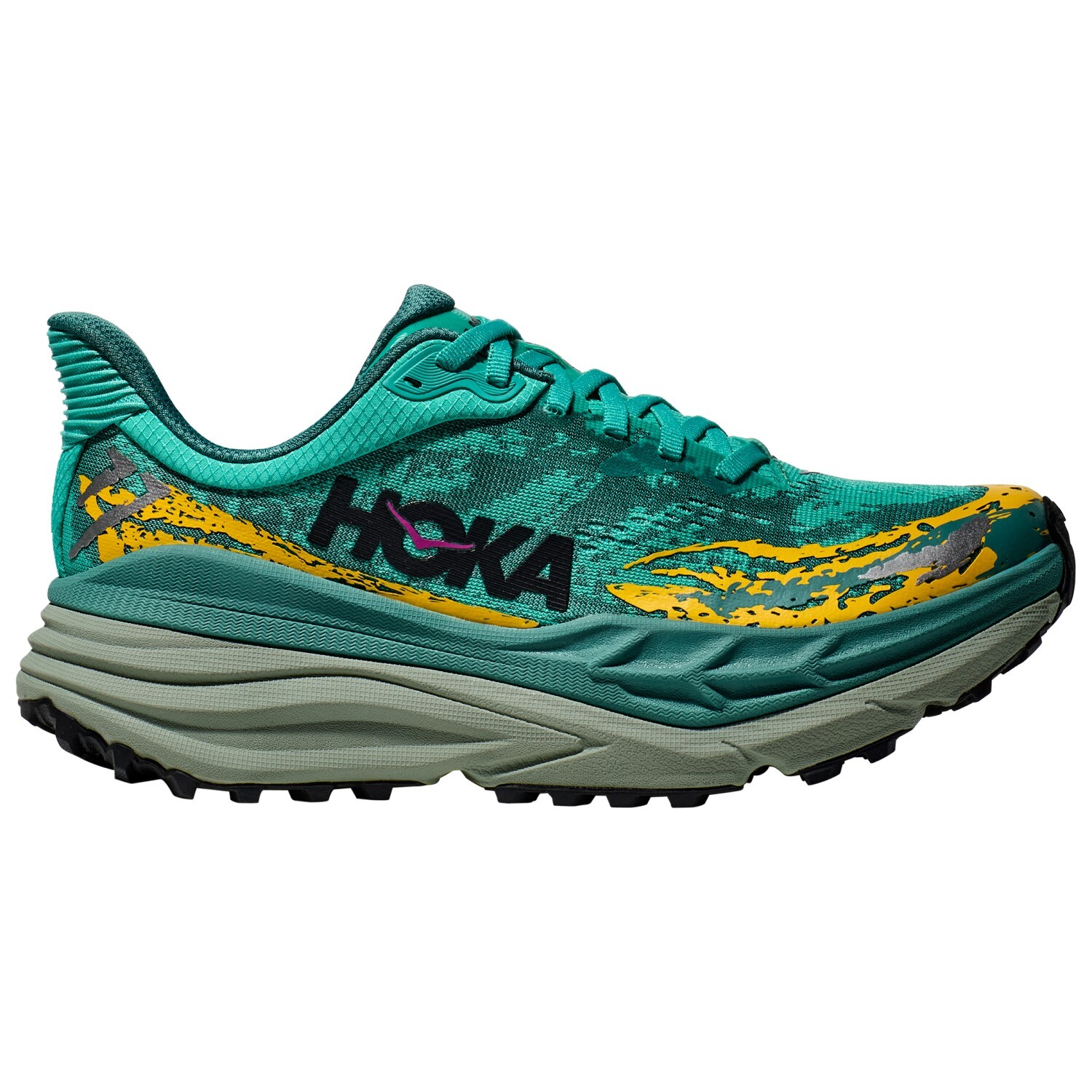 

Кроссовки для бега по пересеченной местности Hoka Stinson 7, цвет Electric Aqua/Oceanic