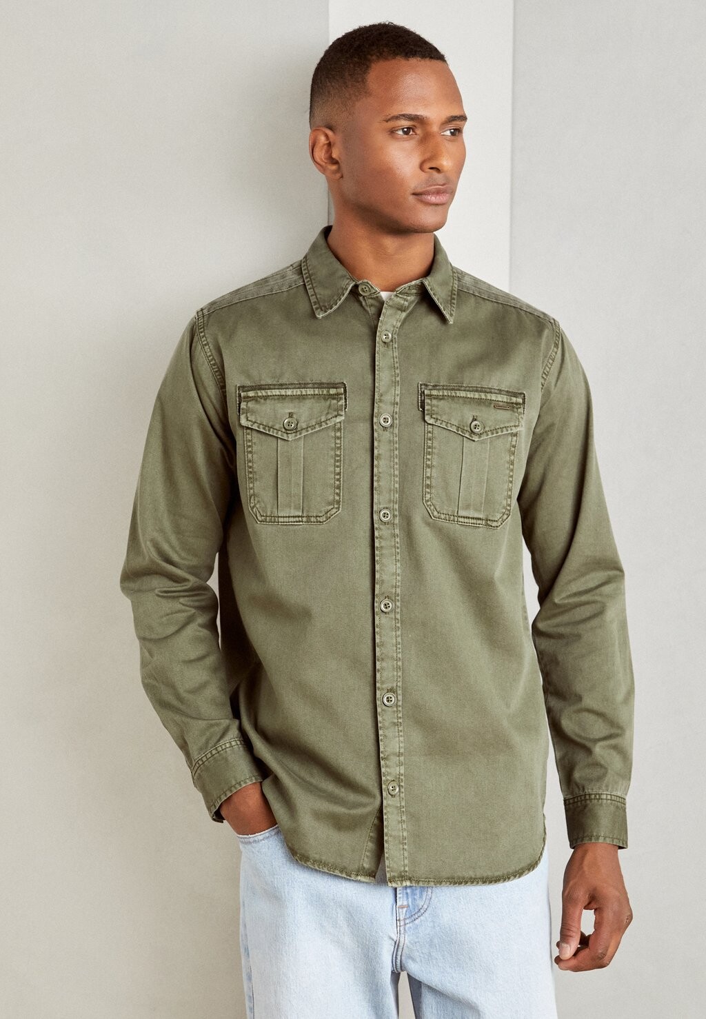 

Рубашка INDICODE JEANS, оливковый