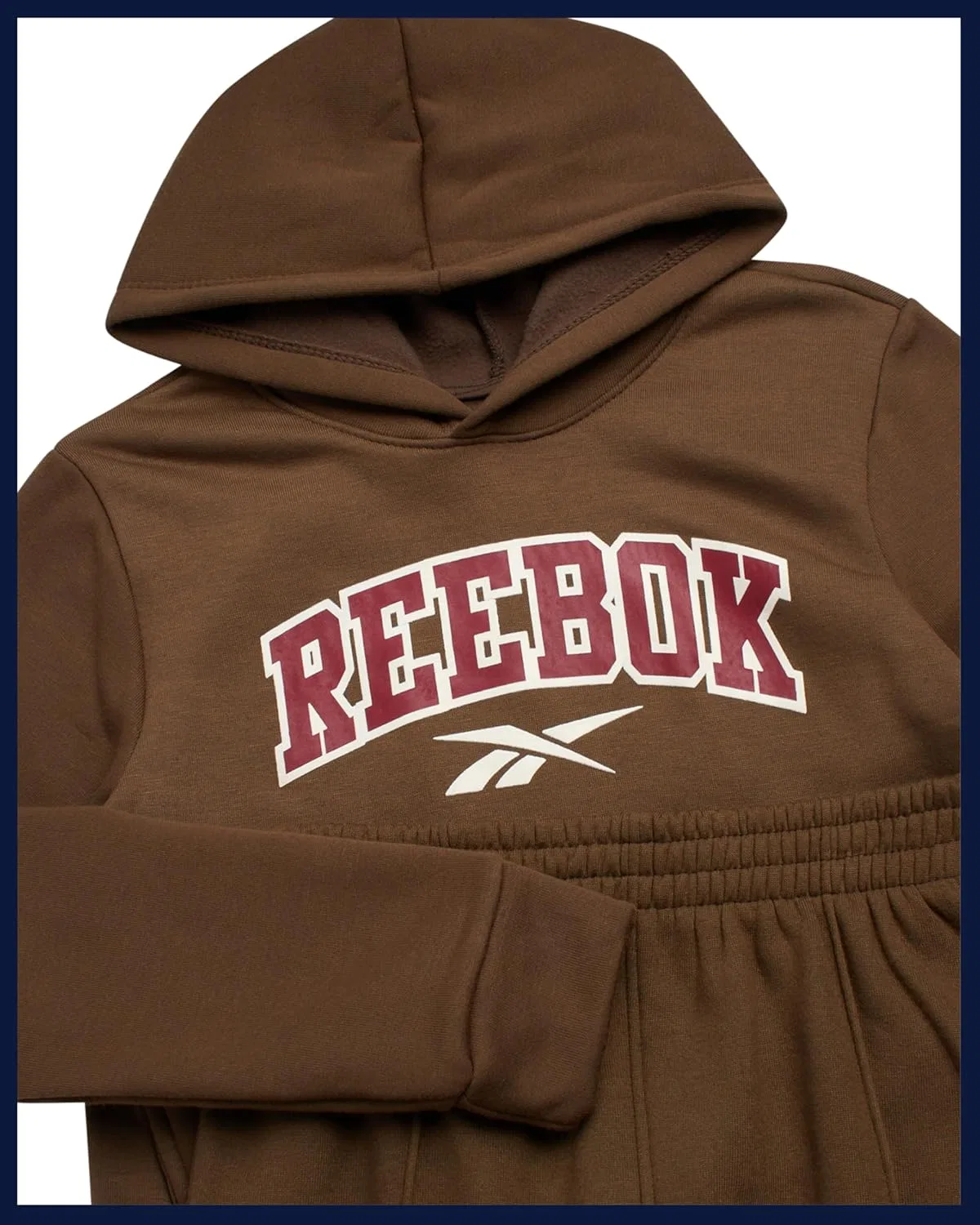 Детский спортивный костюм Reebok, 2 предмета, коричневый — фото 4